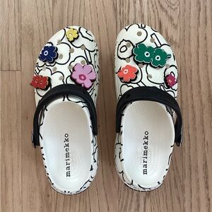 Crocs Classic Platform White/floral Marimekko Clog Womens 8